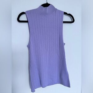 & Other Stories Sleeveless Mock Neck Top - Lilac - S